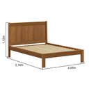 Ver imagem 3 de Cama King em Madeira Maciça 112x214cm Modena Marrom/Amêndoa