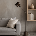 Ver imagem 1 de Luminária de Piso Abajur Chão Articulada Nelle Marrom Cortem