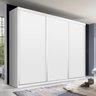Guarda Roupa Casal Premium Pearl 205,9cm 3 Portas 4 Gavetas Espresso Móveis Branco - 2