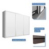 Guarda Roupa Casal Premium Pearl 205,9cm 3 Portas 4 Gavetas Espresso Móveis Branco - 3