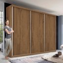 Ver mais imagens de Guarda Roupa Casal Premium Pearl 205,9cm 3 Portas 4 Gavetas Espresso Móveis