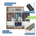 Ver imagem 5 de Guarda Roupa Casal Premium Pearl 205,9cm 3 Portas 4 Gavetas Espresso Móveis