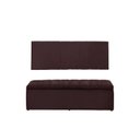 Ver imagem 1 de Kit Cabeceira e Calçadeira Vitoria 120 cm Suede Bordô