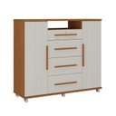 Ver imagem 2 de Cômoda Sapateira Versátil 2 Portas 4 Gavetas