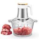 Ver imagem 4 de Mini Processador Moedor de Carne Eletrico 4 Laminas 3 Litros Tritura Legume Verdura Alimento Especia