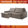 Sofá Cama Amsterdã Caixa Zero 200m Retrátil e Reclinável com Almofadas Soltas - Movenzo Estofados - 4