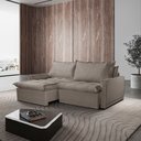 Ver imagem 1 de Sofá Cama Amsterdã Caixa Zero 200m Retrátil e Reclinável com Almofadas Soltas - Movenzo Estofados