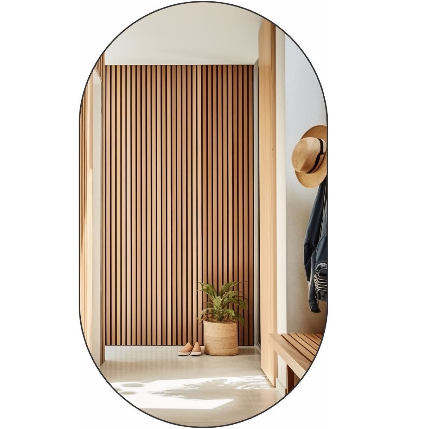 Espelho Decorativo Orgânico 90cmx50cm E07, Moderno Luxo Sala Quarto Banheiro - 3