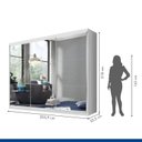 Ver imagem 6 de Guarda Roupa Casal Premium Elle 205,9cm com Espelho 3 Portas 4 Gavetas Espresso Móveis    