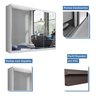 Guarda Roupa Casal Premium Elle 205,9cm com Espelho 3 Portas 4 Gavetas Espresso Móveis     - 3