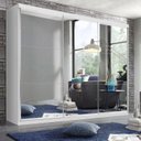 Ver imagem 2 de Guarda Roupa Casal Premium Elle 205,9cm com Espelho 3 Portas 4 Gavetas Espresso Móveis    