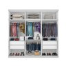 Guarda Roupa Casal Premium Elle 205,9cm com Espelho 3 Portas 4 Gavetas Espresso Móveis     - 10