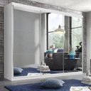 Ver imagem 1 de Guarda Roupa Casal Premium Elle 205,9cm com Espelho 3 Portas 4 Gavetas Yescasa Branco