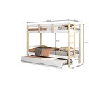 Ver imagem 3 de Treliche Juvenil Solteiro Soft Madeira e MDF Casatema MadeiraOriginals Branco/Marrom