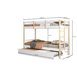 Treliche Juvenil Solteiro Soft Madeira e Mdf Casatema - 3