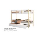 Ver mais imagens de Treliche Juvenil Solteiro Soft Madeira e MDF Casatema MadeiraOriginals Branco/Marrom