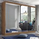 Ver imagem 2 de Guarda Roupa Casal Premium Elle 205,9cm com Espelho 3 Portas 4 Gavetas Espresso Móveis