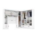 Ver imagem 7 de Quarto Modulado Casal Completo 4 Peças 5 Portas 4 Gavetas com Maleiro Smart Plus Yescasa Branco