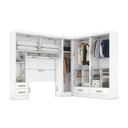 Ver imagem 7 de Quarto Modulado Casal Completo 4 Peças 5 Portas 4 Gavetas com Maleiro Smart Plus