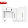 Quarto Modulado Casal Completo 100% MDF 4 Peças 5 Portas 4 Gavetas com Maleiro Smart Plus - 20