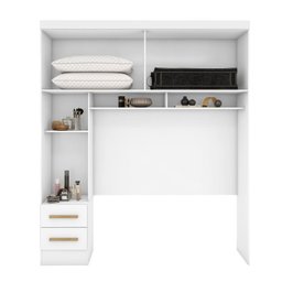 Quarto Modulado Casal Completo 4 Peças 5 Portas 4 Gavetas com Maleiro Smart Plus - 12