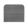 Cabeceira Estofada Casal Alana 140cm Courino Cinza - 1