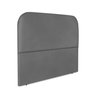 Cabeceira Estofada Casal Alana 140cm Courino Cinza - 4