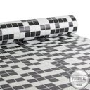 Ver imagem 2 de Saldão - Papel de Parede Pastilha para Cozinha Clássica Mix Branco e Preto