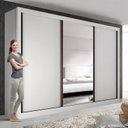 Ver mais imagens de Guarda Roupa Casal Premium Liv 242cm com Espelho 3 Portas 6 Gavetas Espresso Móveis    