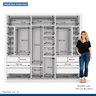 Guarda Roupa Casal Premium Liv 242cm com Espelho 3 Portas 6 Gavetas Espresso Móveis     - 7