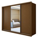 Ver imagem 3 de Guarda Roupa Casal com Espelho 3 Portas 6 Gavetas Liv Yescasa