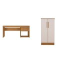 Ver imagem 2 de Kit 2 Peças para Escritório com Escrivaninha 120cm e Armário Multiuso