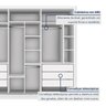 Guarda Roupa Casal Premium Lux 242cm com Espelho 3 Portas 6 Gavetas Espresso Móveis     - 5