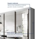 Ver imagem 4 de Guarda Roupa Casal Premium Lux 242cm com Espelho 3 Portas 6 Gavetas Yescasa Branco
