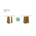 Ver imagem 4 de Mesa De Jantar Canto Reto 120cm Elisa Henn Nature Ou Nature/off White