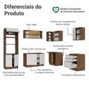 Ver imagem 4 de Armário de Cozinha Completa de Canto 416 Cm Rustic/branco Veludo Lux Madesa 01