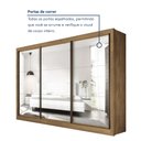 Ver imagem 4 de Guarda Roupa Casal Premium Lux 242cm com Espelho 3 Portas 6 Gavetas Yescasa Marrom/Freijó