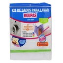 Ver imagem 5 de KIT C/3 SACOS PARA LAVAR ROUPAS DELICADAS