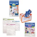 Ver imagem 3 de KIT C/3 SACOS PARA LAVAR ROUPAS DELICADAS