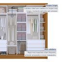Ver mais imagens de Guarda Roupa Casal Premium Lux 242cm com Espelho 3 Portas 6 Gavetas Espresso Móveis    