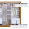Guarda Roupa Casal Premium Lux 242cm com Espelho 3 Portas 6 Gavetas Espresso Móveis     - 5