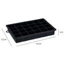 Ver imagem 3 de Kit 2 Formas de Gelo Silicone 24 Cubos 19,5x12,5x3cm Preto Weck Retangular Maleável Refrigeradores