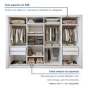 Ver imagem 7 de Guarda Roupa Casal 4 Portas 4 Gavetas Liv Yescasa