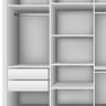 Guarda Roupa Casal Premium Liv 279,3cm 4 Portas 4 Gavetas Espresso Móveis - 8