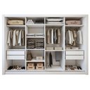 Ver imagem 4 de Guarda Roupa Casal Premium Liv 4 Portas de Correr e 4 Gavetas 279,3cm Yescasa Branco