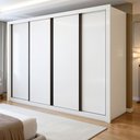 Ver imagem 1 de Guarda Roupa Casal Premium Liv 4 Portas de Correr e 4 Gavetas 279,3cm Yescasa Branco