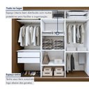 Ver imagem 7 de Guarda Roupa Casal Premium Liv 4 Portas de Correr e 4 Gavetas 279,3cm Yescasa Marrom/Freijó