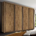 Ver imagem 1 de Guarda Roupa Casal Premium Liv 279,3cm 4 Portas 4 Gavetas Espresso Móveis