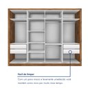 Ver imagem 6 de Guarda Roupa Casal Premium Liv 279,3cm 4 Portas 4 Gavetas Espresso Móveis