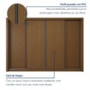 Ver mais imagens de Guarda Roupa Casal Premium Liv 4 Portas de Correr e 4 Gavetas 279,3cm Yescasa Marrom/Freijó